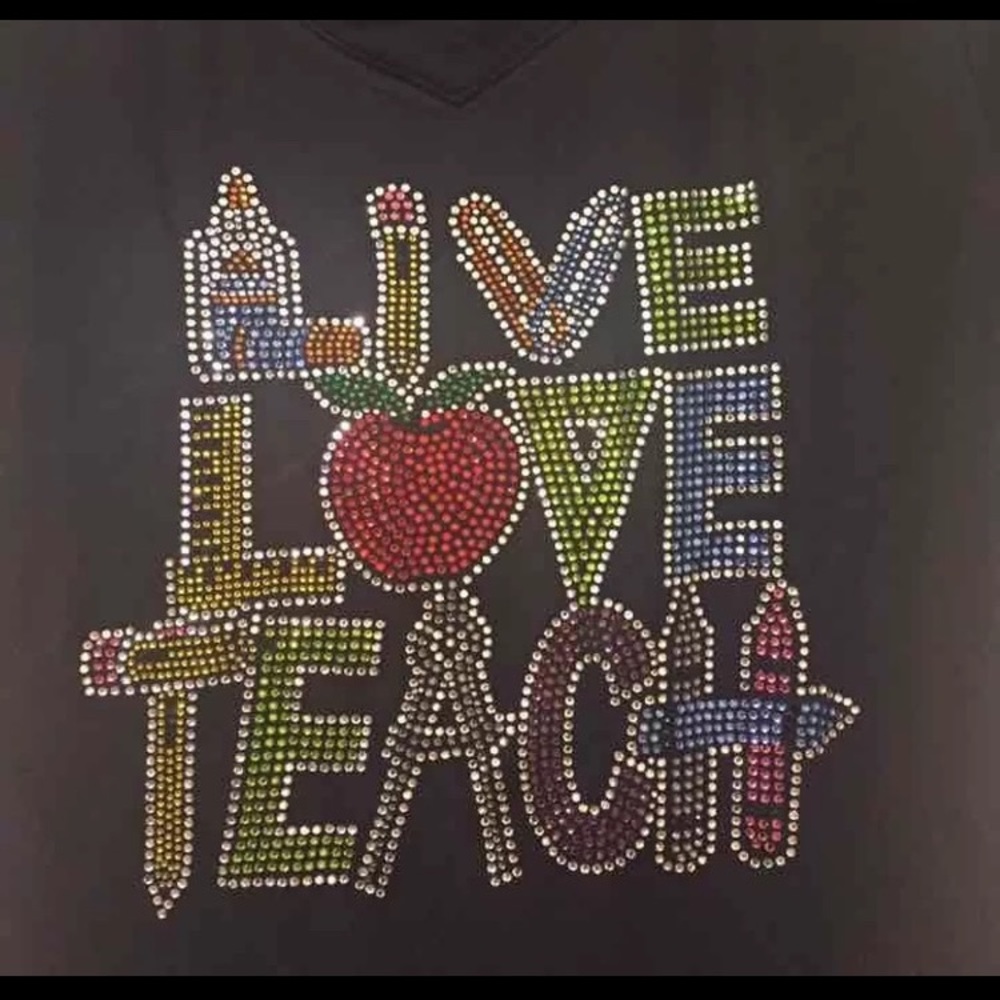 Bling Teacher Top